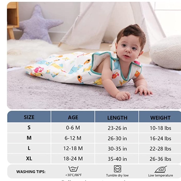Sleep Sack Baby Wearable Blanket with 2-Way Zipper, 2.5 TOG 18-24mo - Picture 6 of 6